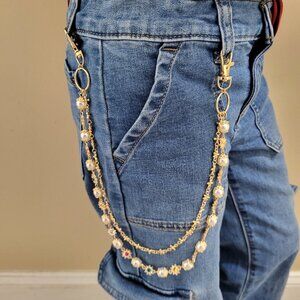 Gold Design Jeans Chain